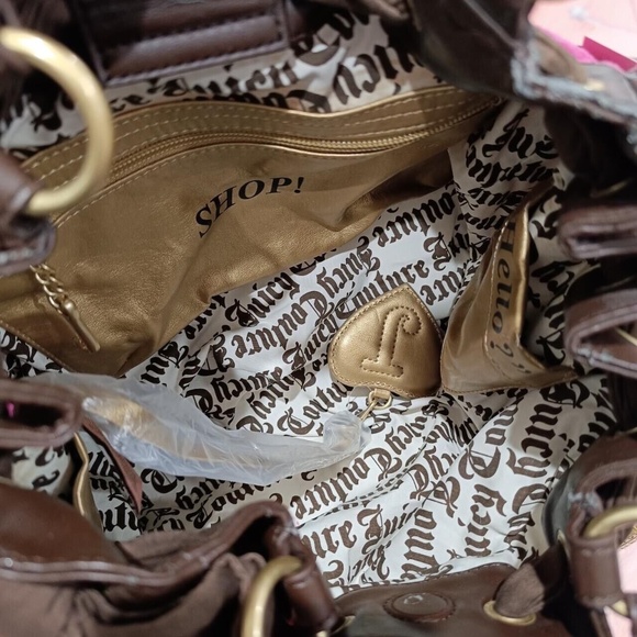 NWT Pink Juicy Couture Daydreamer Vintage Tote Bag Purse Terry Authentic - Picture 6 of 8